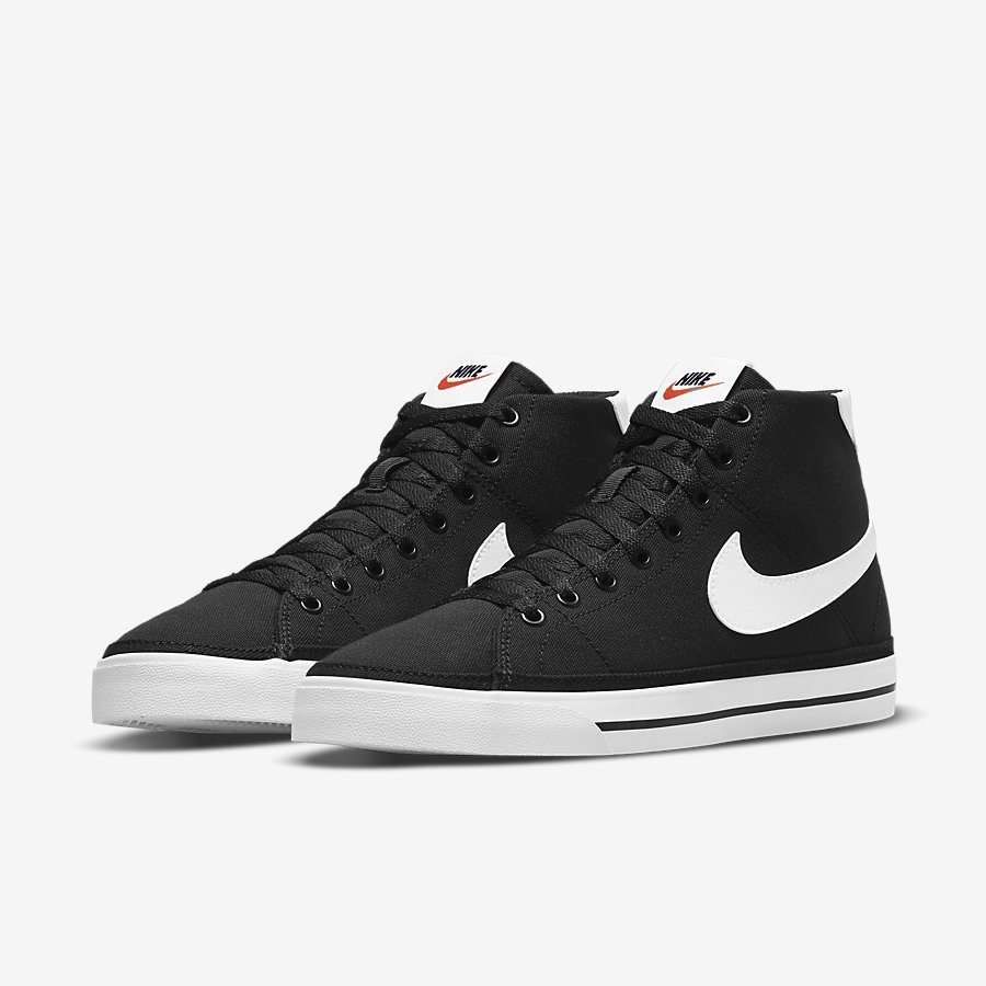 Giày NikeCourt Legacy Canvas Mid Nữ Đen